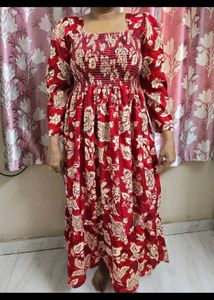 Black And Rust Dress