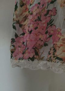 Floral goddess chiffon dress
