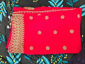 Heavy Work Designer Saree..Bought From Botique.