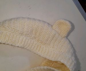 Cute Crochet Bear Hood Scarf