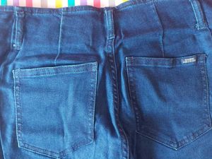 Navy Blue Jeans HIGH WAIST CASUAL