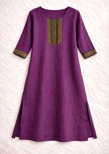 Purple Ethnic Kurta