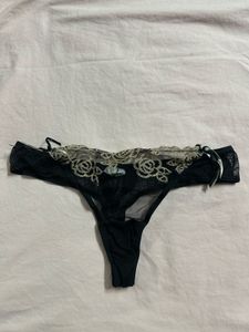 Black Lace Thong