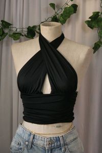 Zara Criss Cross Halter Top