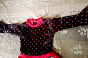 Girls&#39; Polka Dot &amp; Floral Dress