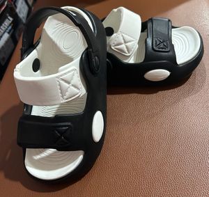 Kids Black &amp; White Sandals