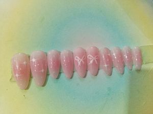 Pink Coquette Press On Nails