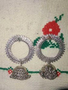 Oxidised Jhumka