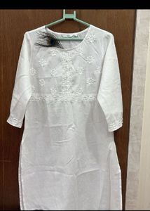 White Cotton Kurta