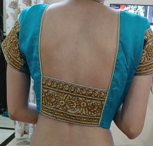 Teal Embroidered Blouse