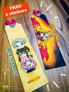 ANIME Handmade Bookmarks 🔥🔖