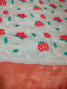 Floral Pattern Saree💕