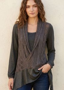 NIC+ZOE Mixed Media Top