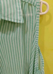 Striped Cold Shoulder Top