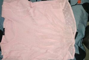 Cute Pink Ruffle Top