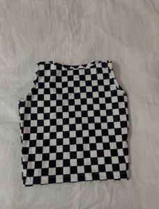 Checked Tank Top