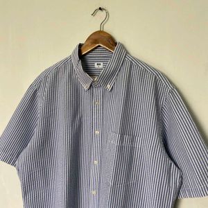 Uniqlo Striped Seersucker Shirt