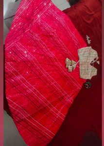 ✨ Gorgeous Pink Sequin Lehenga Set 🌸with Cream Bl