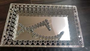 Vintage Silver Plated Vanity Tray Set