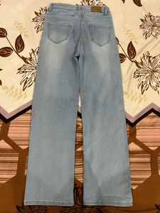 Ice Blue Jeans Straight Fit