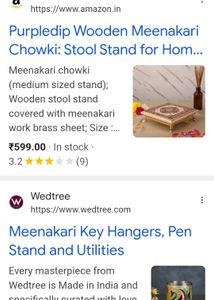 Meenakari Stand For Pooja
