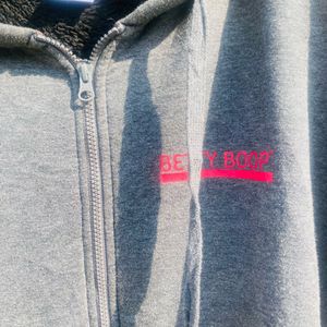 Gray Zip-Up Hoodie