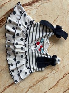 Cute Polka Dot &amp; Stripe Dress