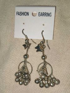 Hanging Silver Dangle Earrings