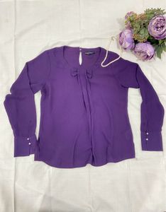 Elegant Purple Blouse