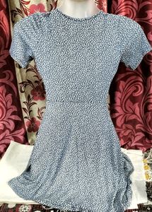 Navy Blue And White Dress