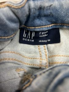 Toddler Light Wash Elastic Waist Jeans