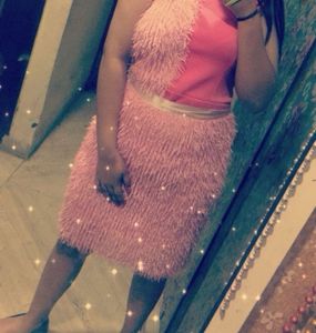Pink Fuzzy Skirt