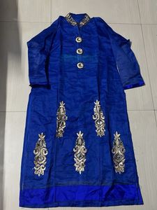 Blue Golden Kurti