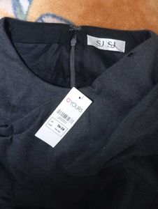 Chic Black korean Dress