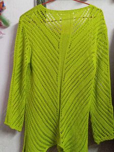 Crochet Lime green Top