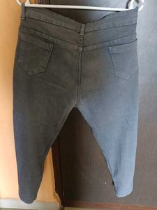 Gray Wash Denim Jeans