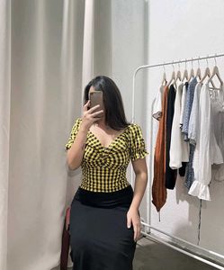 Gingham Crop Top
