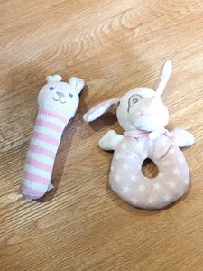 Soft Toy Rattle -set Of 2