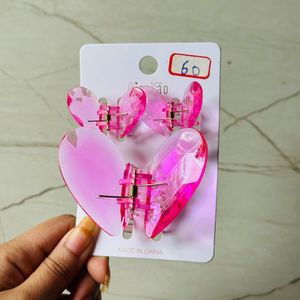 Heart Hair Clips