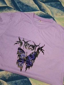 Purple Printed Tshirt