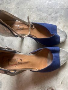 Blue &amp; Silver Heels