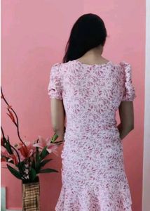 🌷Pink Floral Party Wear Dress💓
