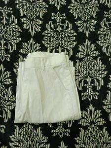 White Casual Pants