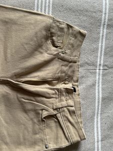 Khaki Wide Leg Jeans