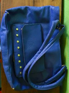 Blue &#39;Paris&#39; Handbag