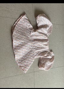 Patterned Puff Sleeve Top