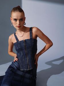 Denim Corset
