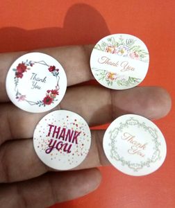 160 Thankyou Stickers Of 26 mm