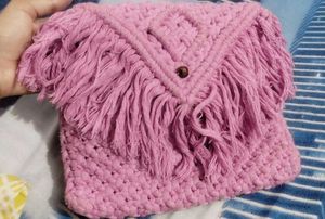Pink Handmade Slingbag