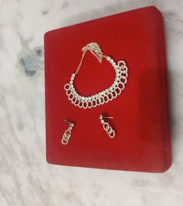 white stone necklace